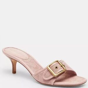 Coach light pink Margot heels